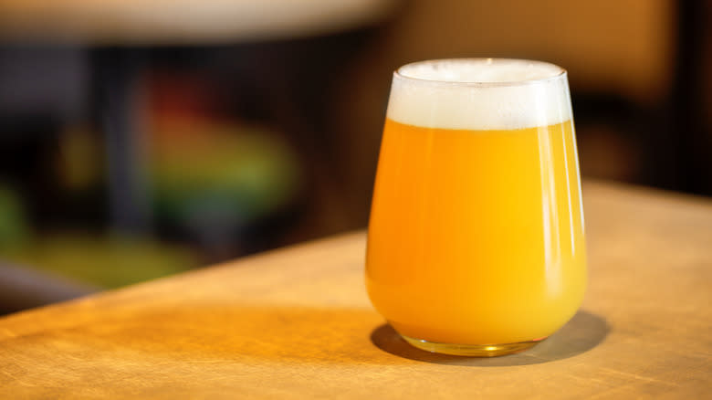 Hazy IPA on counter