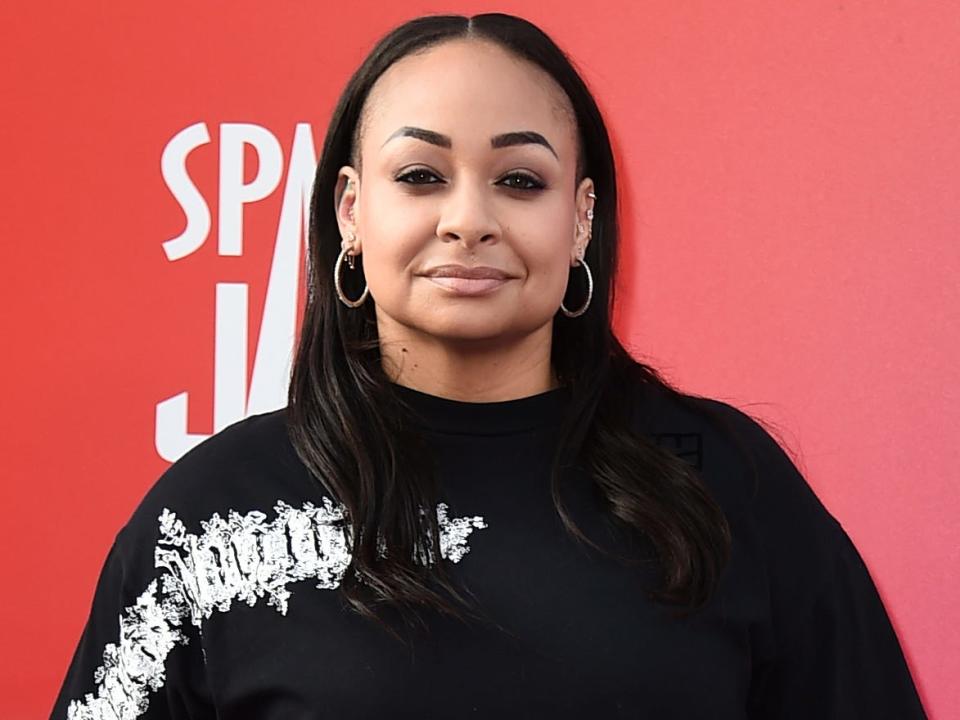 Raven-Symone at the world premiere of "Space Jam: A New Legacy" on Monday, July 12, 2021, at Regal L.A. Live in Los Angeles.