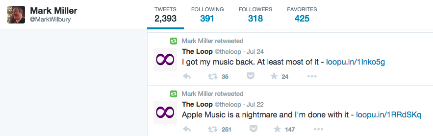 Apple employee Mark Miller Twitter