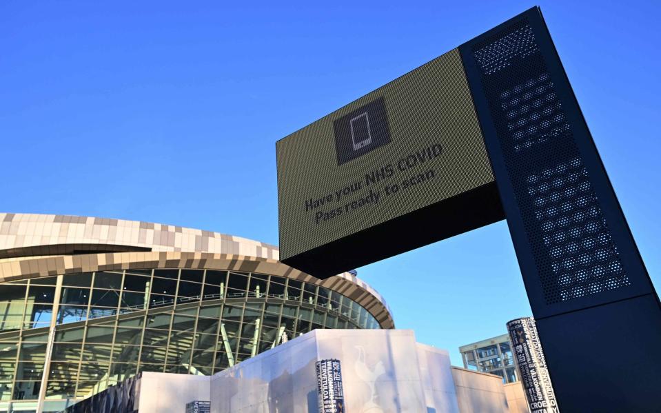 The Tottenham Hotspur Stadium was supposed to play host to the much-anticipated north London derby on Sunday - AFP