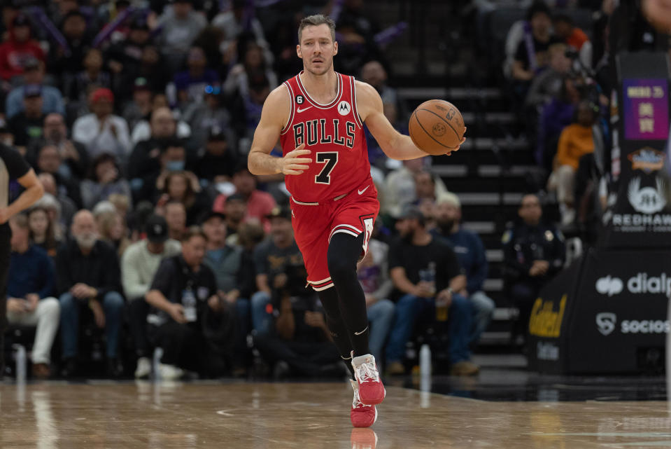 Goran Dragic, during a game with the Chicago Bulls on Dec. 4, 2022.