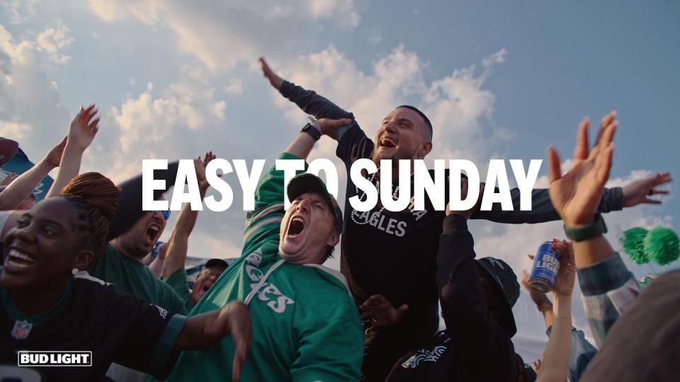 Bud Light debuts its biggest NFL campaign yet, called “Easy to Sunday.” (Courtesy: Anheuser-Busch)