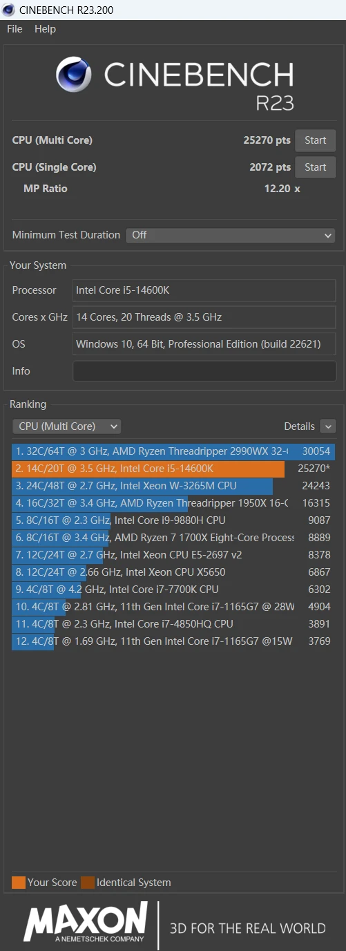 Intel Core i5 13600K benchmarks emerge for Cinebench and CPU-Z