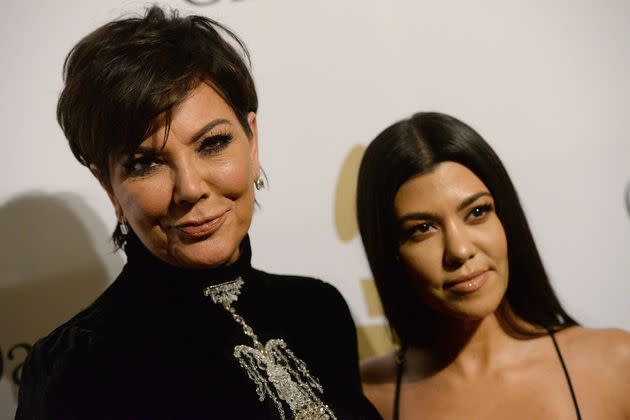 Kris Jenner (left) and Kourtney Kardashian.