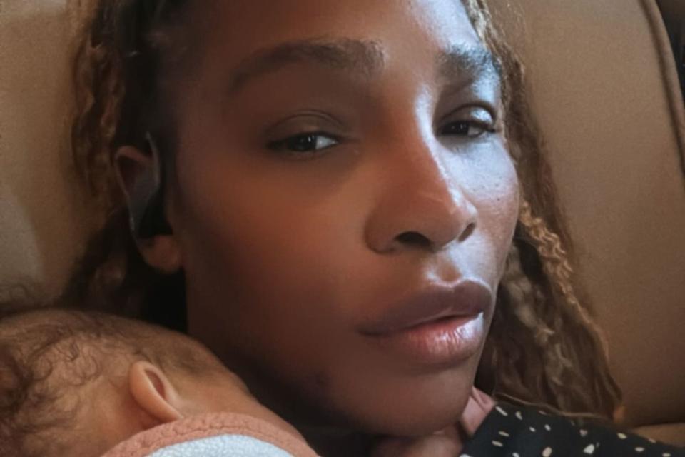 <p>Serena Williams/Instagram</p> Serena Williams and her daughter Adira