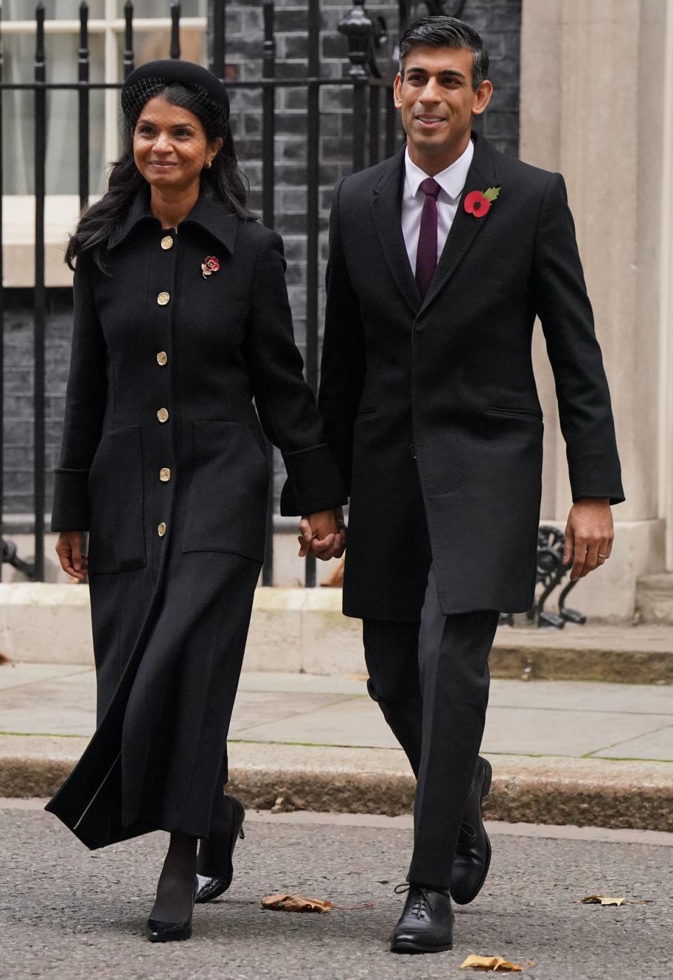 Prime Minister Rishi Sunak and his wife Akshata Murty (PA)