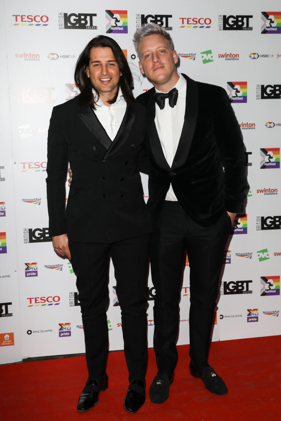 Ollie Locke and Gareth Locke wed last year. (Photo by Tristan Fewings/Getty Images)