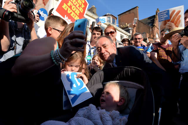 The Final Day Of Campaigning For The Scottish Referendum Ahead Of Tomorrow's Historic Vote