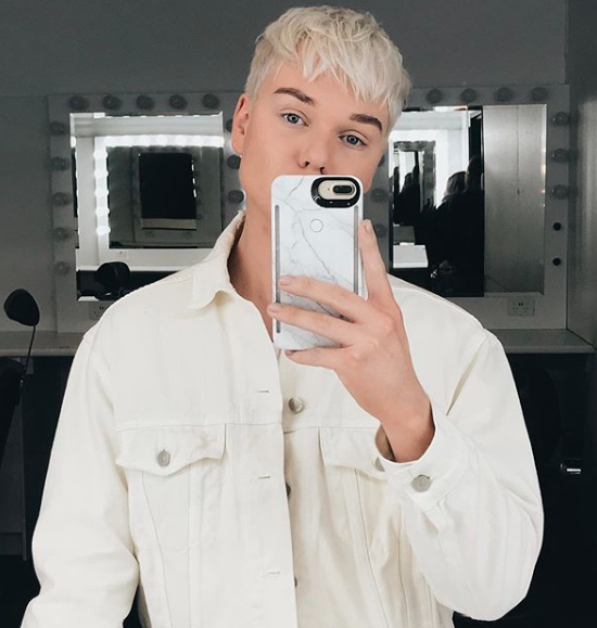 Some fans compared the look to Jack Vidgen's trademark platinum locks. Photo: Instagram/jack.vidgen