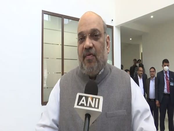 Union Home Minister Amit Shah talking to ANI on Saturday. (Photo/ANI) 