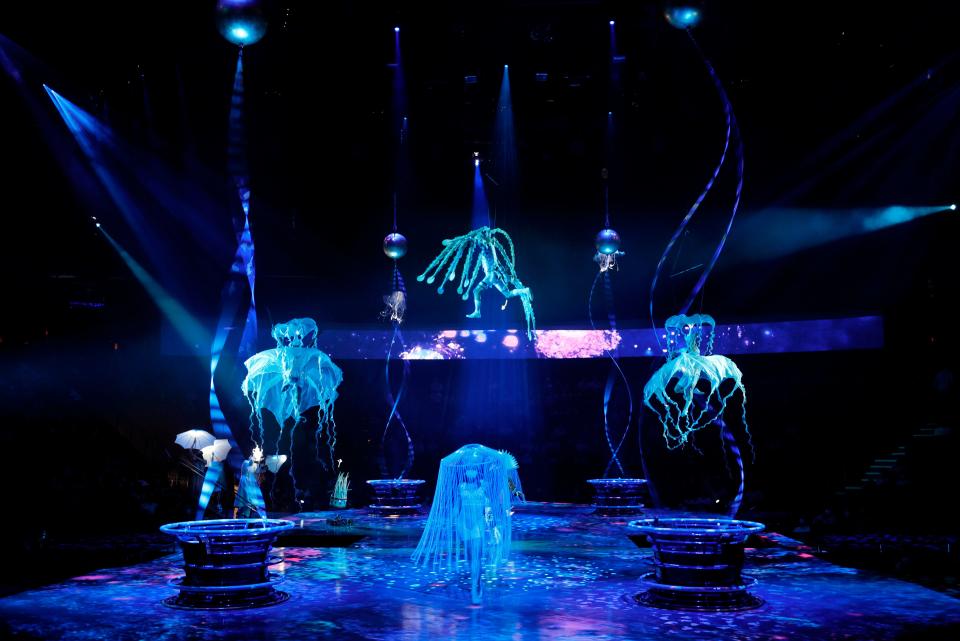 Ringo Starr's "Octopus's Garden" gets the Cirque treatment in "The Beatles Love by Cirque du Soleil" in Las Vegas.