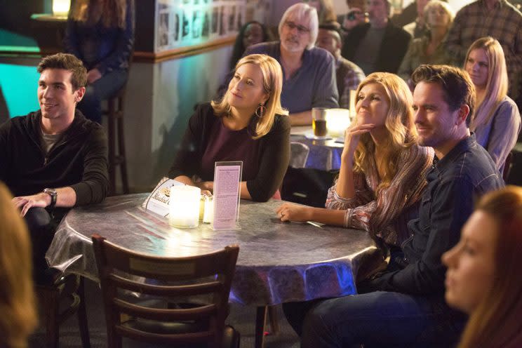 Cameron Scoggins, Connie Britton, and Charles Esten (Credit: Mark Levine/CMT)