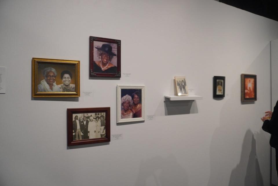 Portraits of Lizzie Jenkins' family are on display at the "An Elegy To Rosewood" exhibit that will be on display through March 23 at the Gainesville Fine Arts Association Gallery at 1314 S. Main St.
(Credit: Photo by Voleer Thomas, Correspondent)