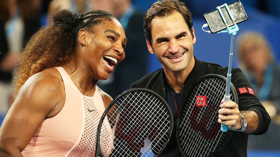 Roger Federer and Serena Williams, pictured here at the 2019 Hopman Cup.