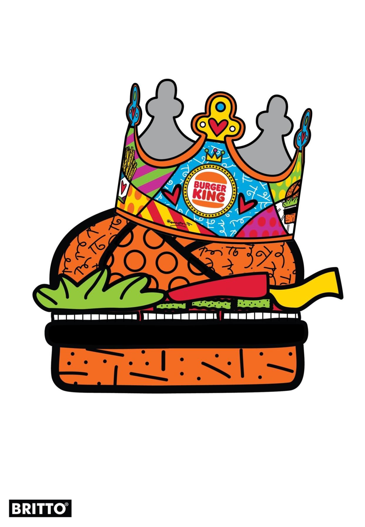 Burger King 68th Birthday Crown Artwork