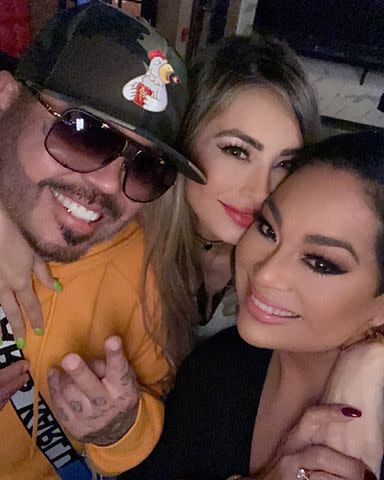 <p>Suzette Quintanilla Instagram</p> Selena Quintanilla's sister Suzette Quintanilla and brother A.B. Quintanilla with his wife Angela.