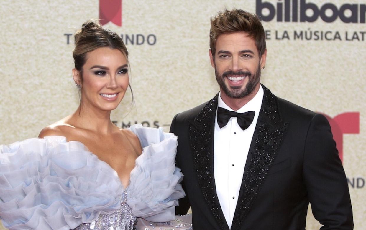 Elizabeth Gutiérrez y William Levy en los Premios Billboard de la Música Latina/Mezcalent