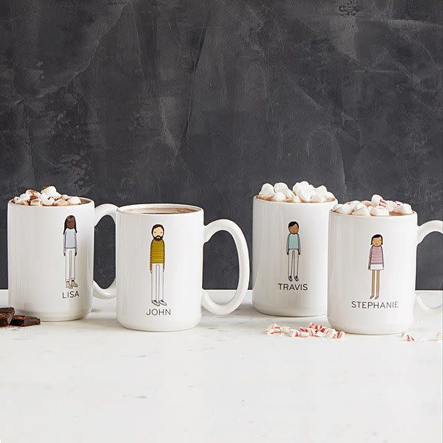 8) Personalized Family Mugs