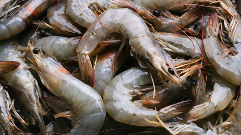 whole raw shrimp