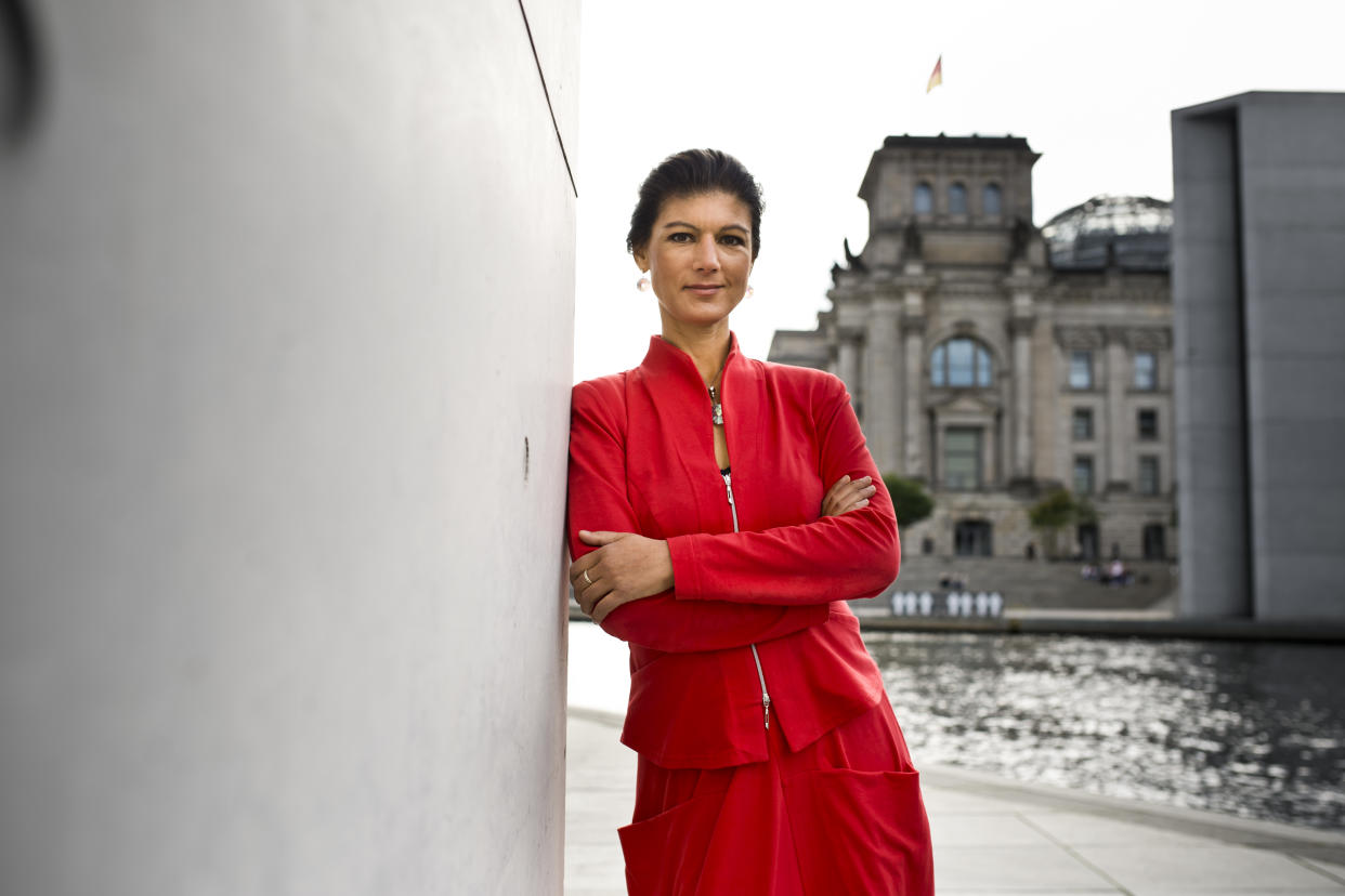 Sahra Wagenknecht hat große Pläne für “Aufstehen” – sieht sich dabei aber nicht zwangsläufig in der ersten Reihe (Bild: Getty Images)