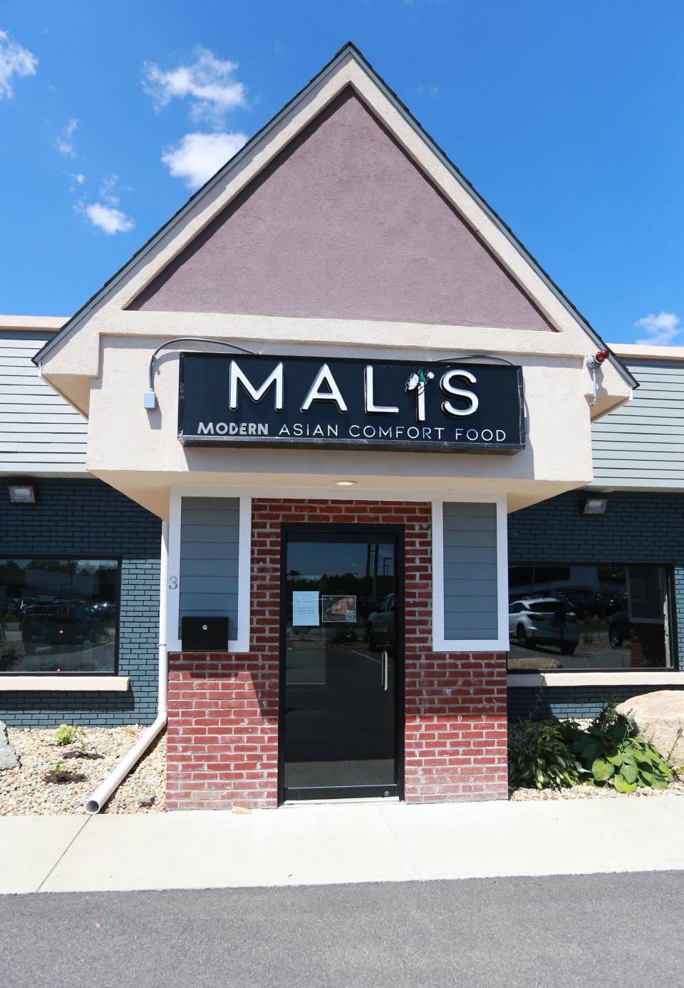 The front entrance of Malis in Raynham, pictured in 2022.