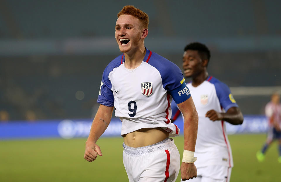 Josh Sargent represented the U.S. at both the Under-17 and Under-20 World Cups this past year, and could make his senior debut at age 17. (Getty)