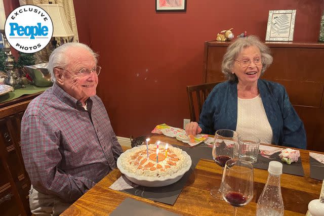 <p>Michael Daniels</p> William Daniels and wife Bonnie at his birthday dinner