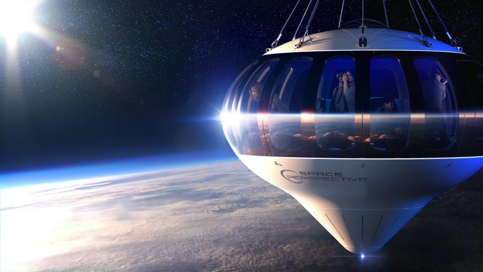 space perspective high altitude stratospheric balloon neptune spaceship capsule illustration High_Alt_291019_sharp