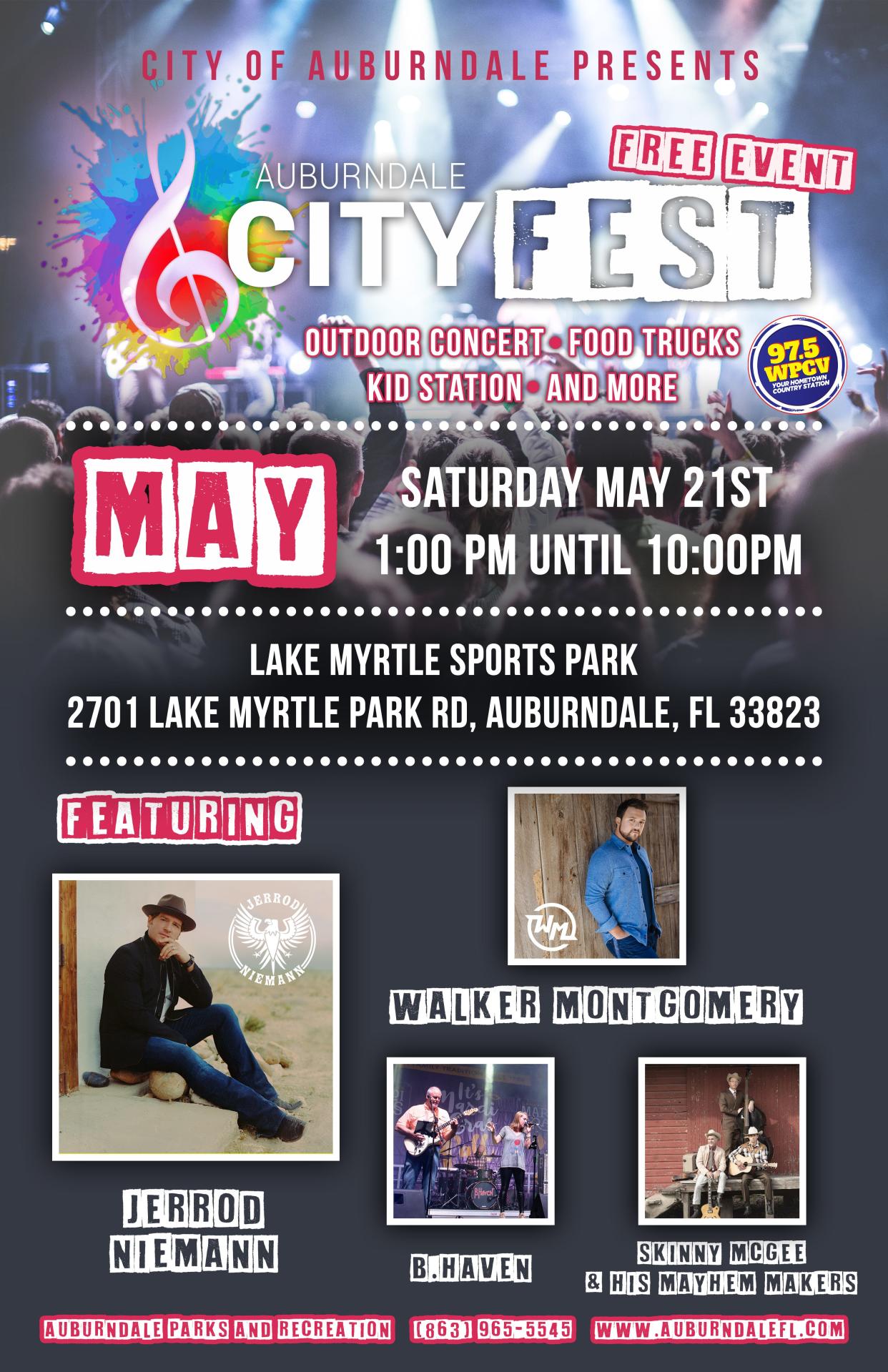 The city of Auburndale is hosting its first CityFest on Saturday. The CityFest will replace CityCon.