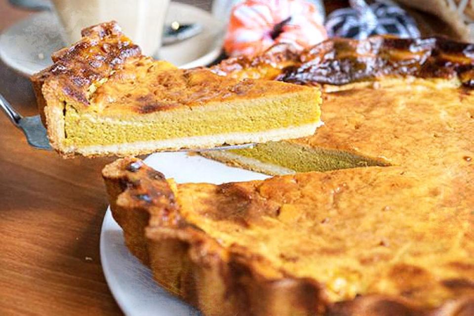 Enjoy a slice of Huckleberry’s creamy Pumpkin Pie to welcome autumn at its best.