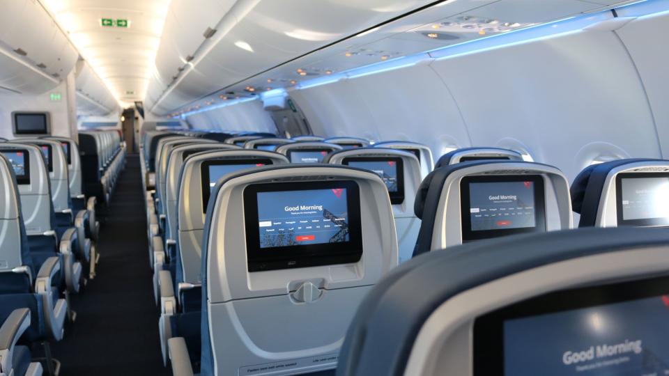 Delta Air Lines Airbus a321 interior