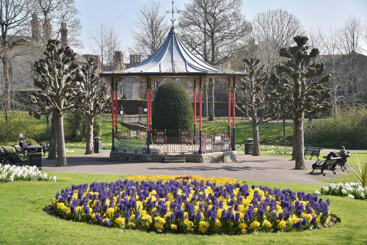 The trail started in Borough Gardens