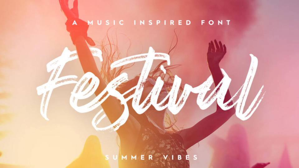 Best free fonts: Sample of Festival