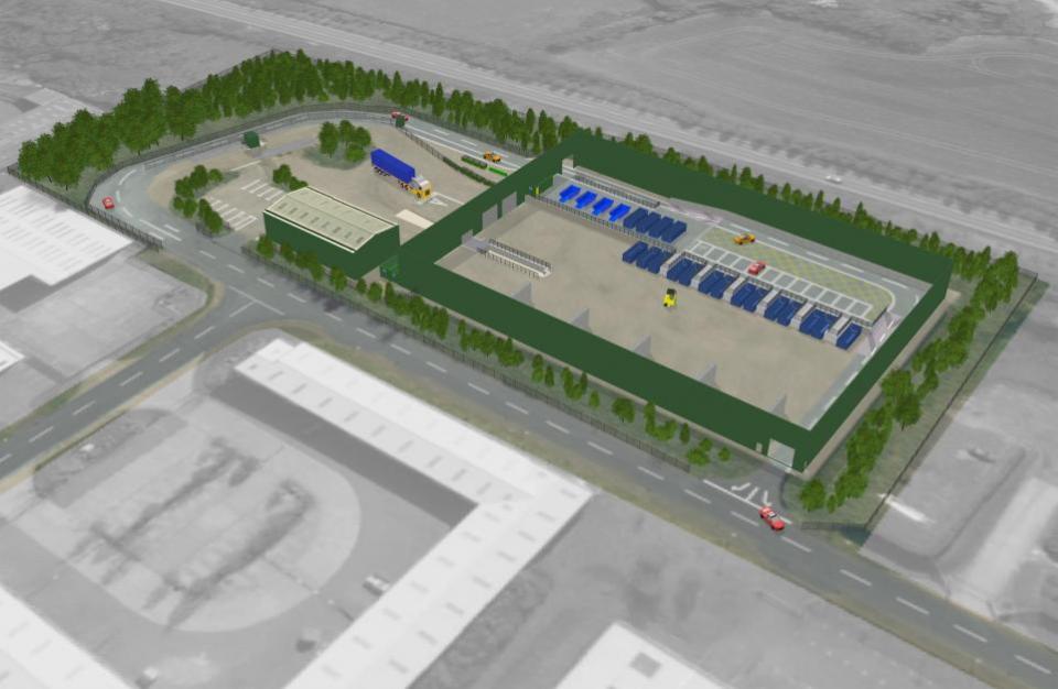 East Anglian Daily Times: A visual of what the new recycling centre will look like once complete.