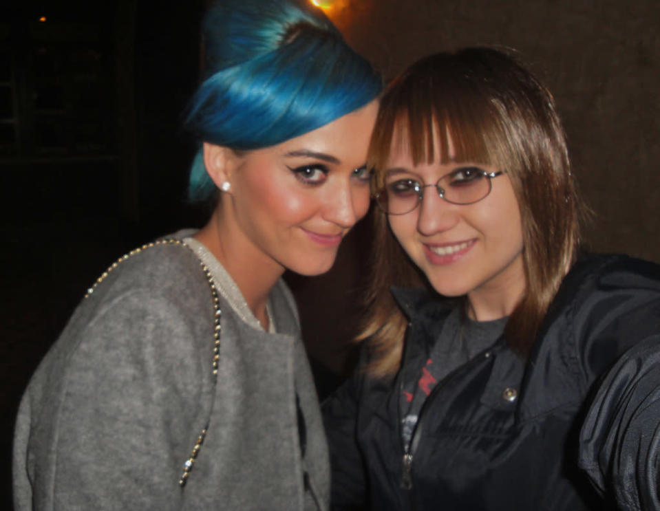 "Katy Perry and me :D Always so great seeing Katy. She's always so sweet every time I see her! I LOVE her music."