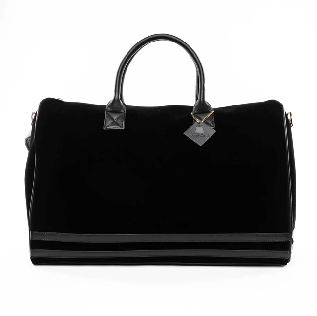 Black Velour Duffle