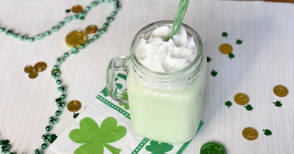 <p>Doing low-carb? You can still take part in the St. Patrick's Day festivities with this tasty beverage.</p><p><strong>Get the recipe here: <a href="https://hip2keto.com/recipes/mcdonalds-low-carb-shamrock-shake-copycat-recipe/" rel="nofollow noopener" target="_blank" data-ylk="slk:Low-Carb Shamrock Shake;elm:context_link;itc:0;sec:content-canvas" class="link ">Low-Carb Shamrock Shake</a></strong></p>