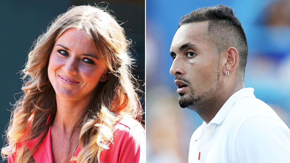 Daniela Hantuchova and Nick Kyrgios.