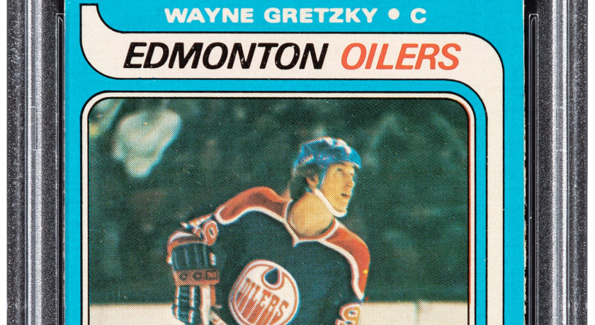 The 1979 O-Pee-Chee Wayne Gretzky rookie card.