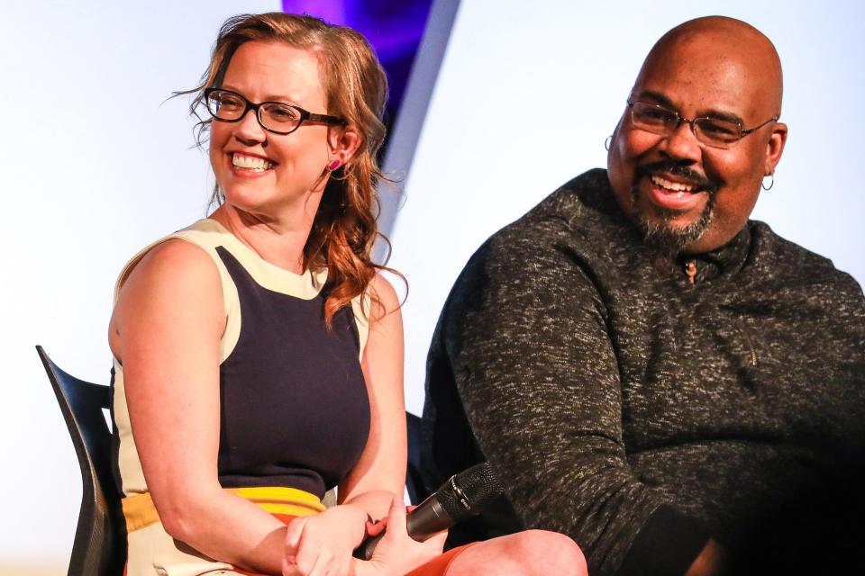 Patti Murin and James Monroe Iglehart