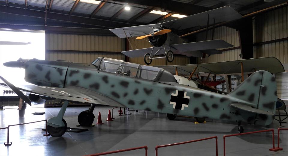 WWII heavy German fighter on display at the Planes of Fame Air Museum.