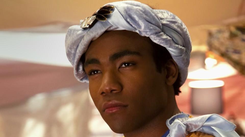 Troy dressed in his pillow fight war outfit in "Community"