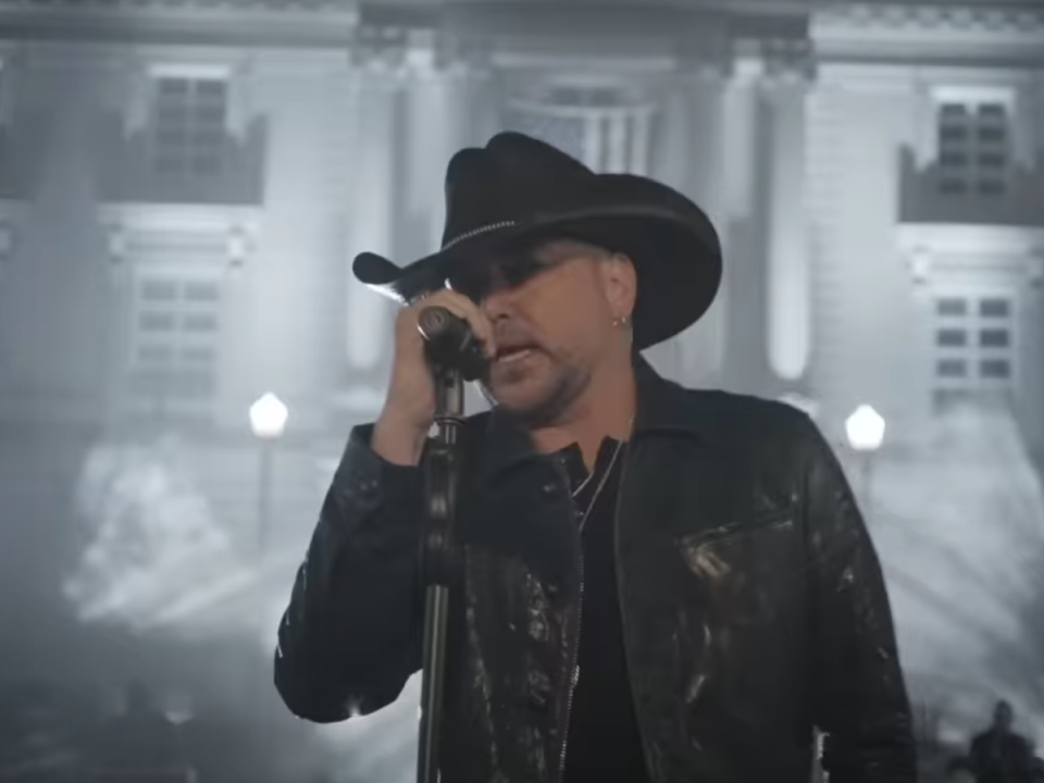 Jason Aldean in the video for ‘Try That in a Small Town' (Jason Aldean/YouTube)