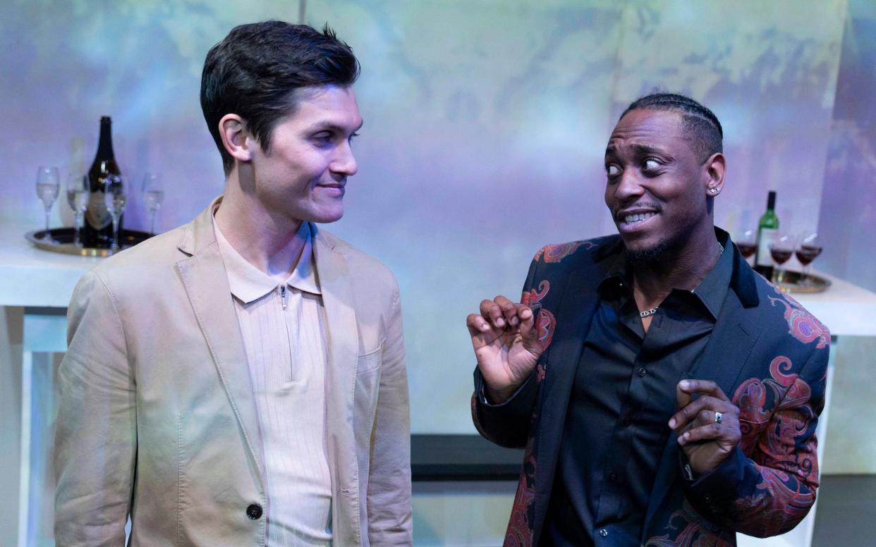 Jake Michell Jones and Ashley D Gayle in Exhibitionists, at the King's Head Theatre