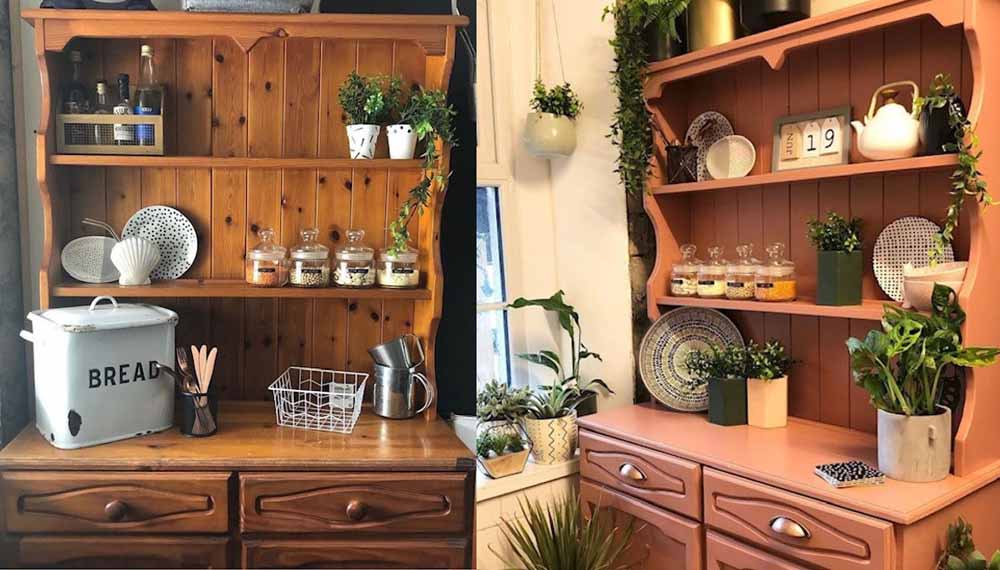 Louise upcyled her family dresser to suit her new modern kitchen (Collect/PA Real Life). 