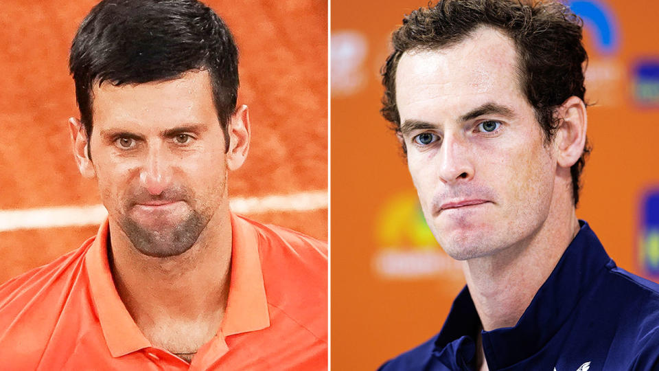 Andy Murray and Novak Djokovic, pictured here at the Madrid Open.