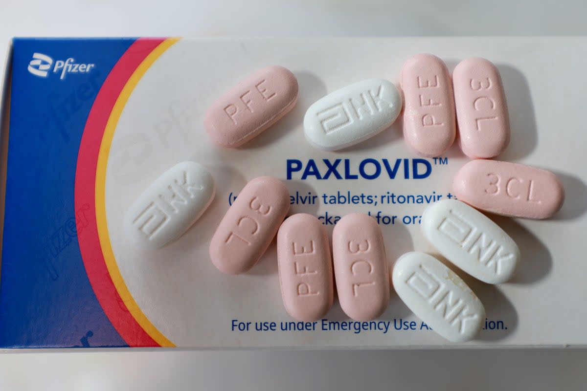 In this photo illustration, Pfizer's Paxlovid is displayed on July 07, 2022 in Pembroke Pines, Florida. (Getty Images)