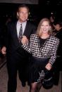 <p>Always hand in hand, the couple attends an ACLU dinner in 1986.</p>