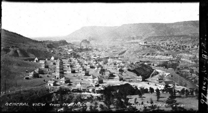 View of Dawson, New Mexico on May 10, 1921