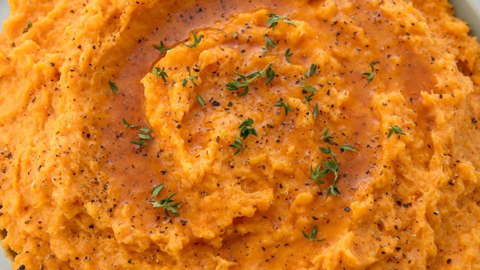 mashed sweet potatoes